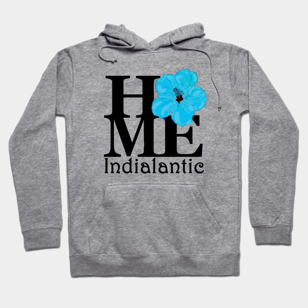 HOME Indialantic Blue Hibiscus Hoodie by Indialantic